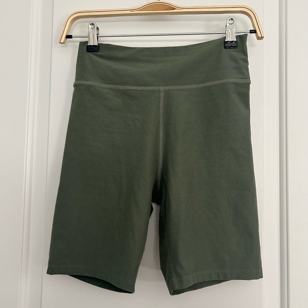 Abercrombie Green Bike Athletic Shorts